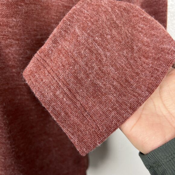 Banana Republic Sweater Men Small Red Long Sleeve Pullover Henley Casual - Picture 8 of 12